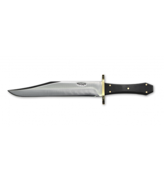 Coffin Handle Bowie Black Lucite image